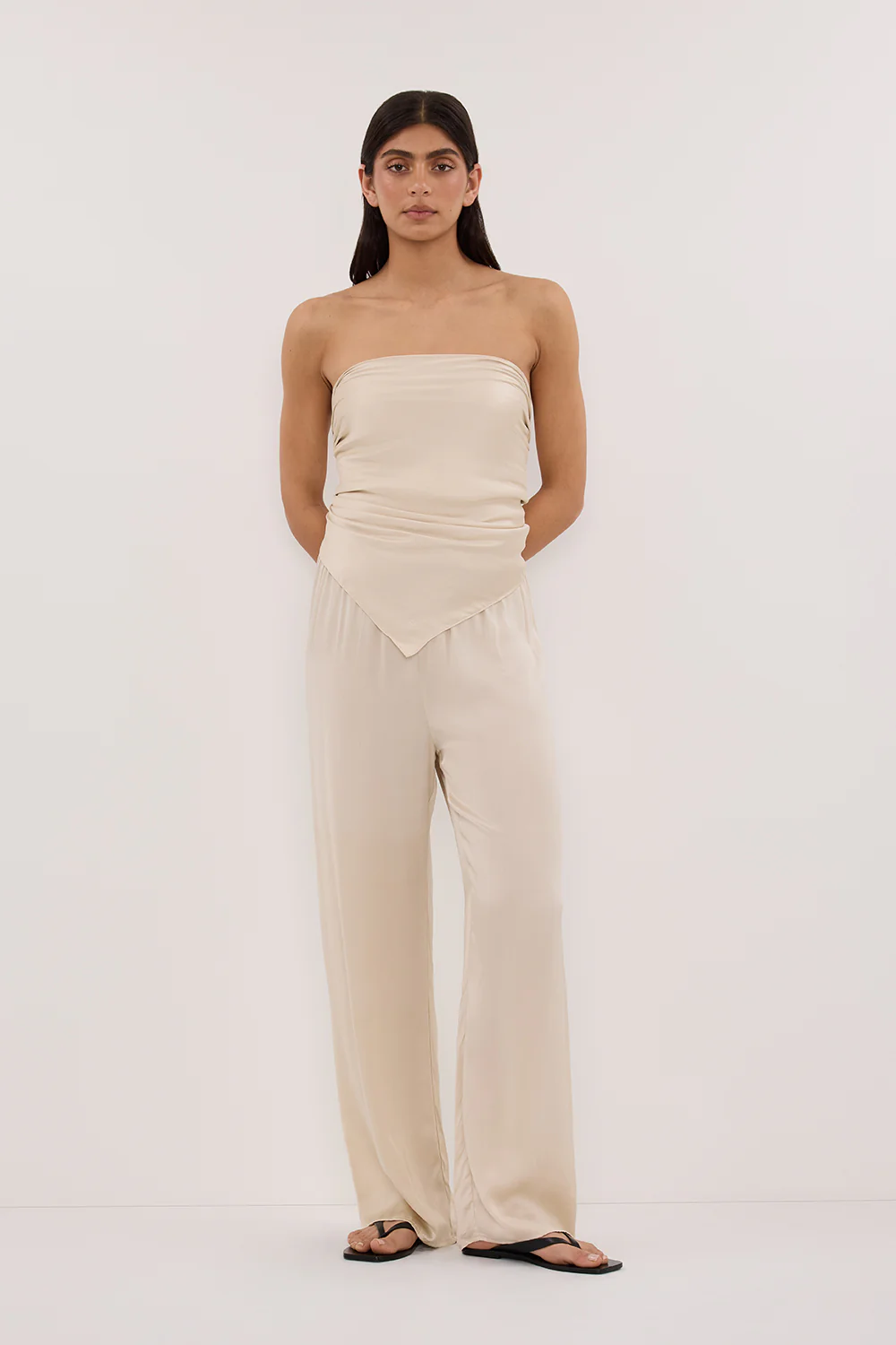 PERCY SANDSTONE SILK PANT - Gamepaces