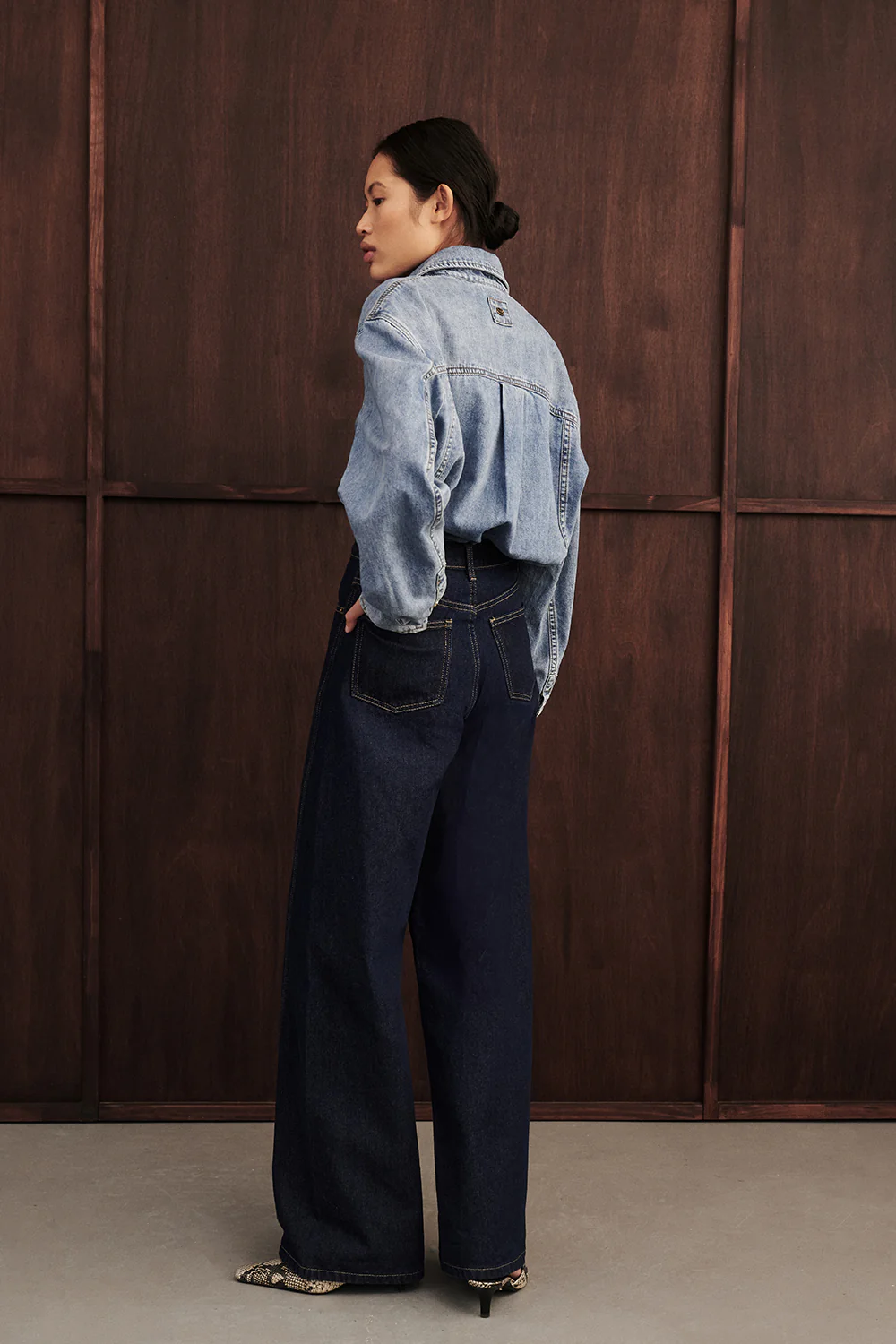 CARSON INDIGO TALL WIDE LEG JEAN - Gamepaces