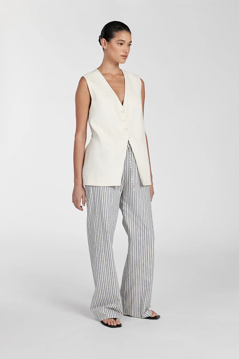 EZRA BLUE STRIPE DRAWSTRING PANT - Gamepaces