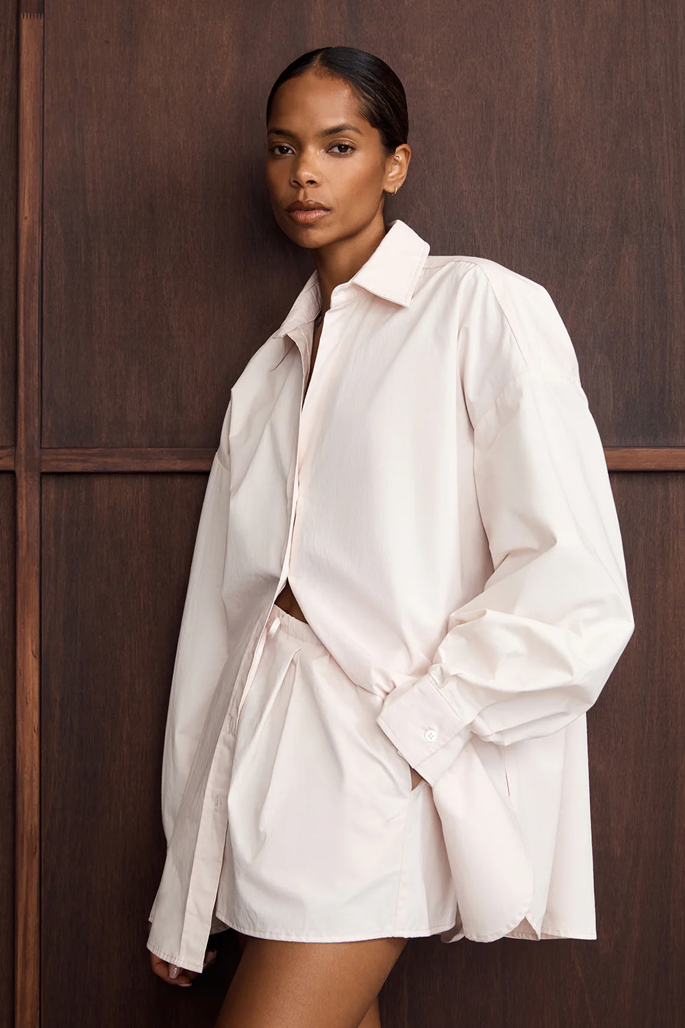 RAQUEL POWDER POPLIN SHORT - Gamepaces