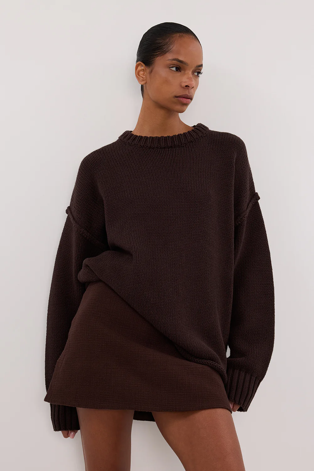 NIEVE CHOCOLATE MINI SKORT - Gamepaces