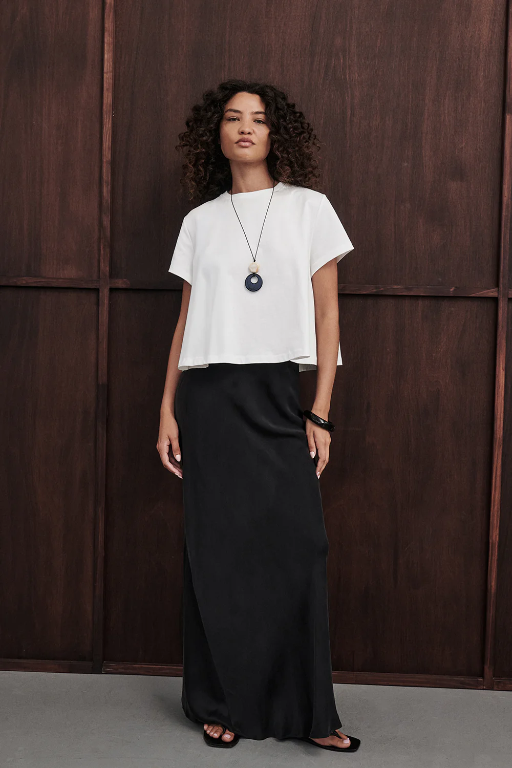 COLETTE BLACK SILK SKIRT - Gamepaces