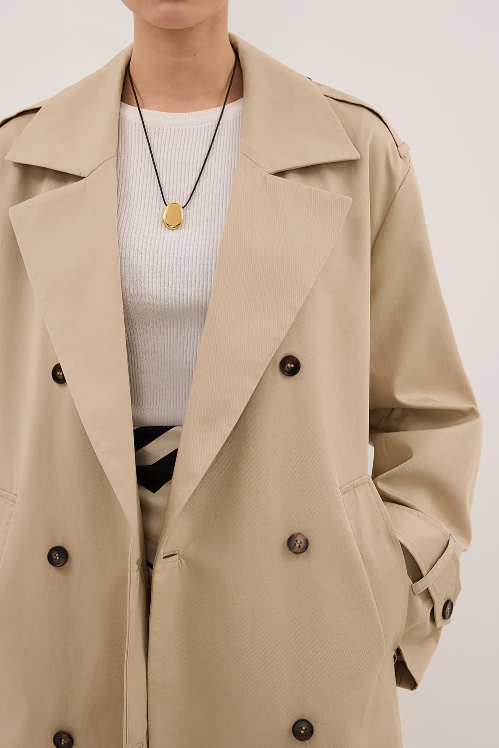 GABRIEL NATURAL BELTED TRENCH COAT - Gamepaces