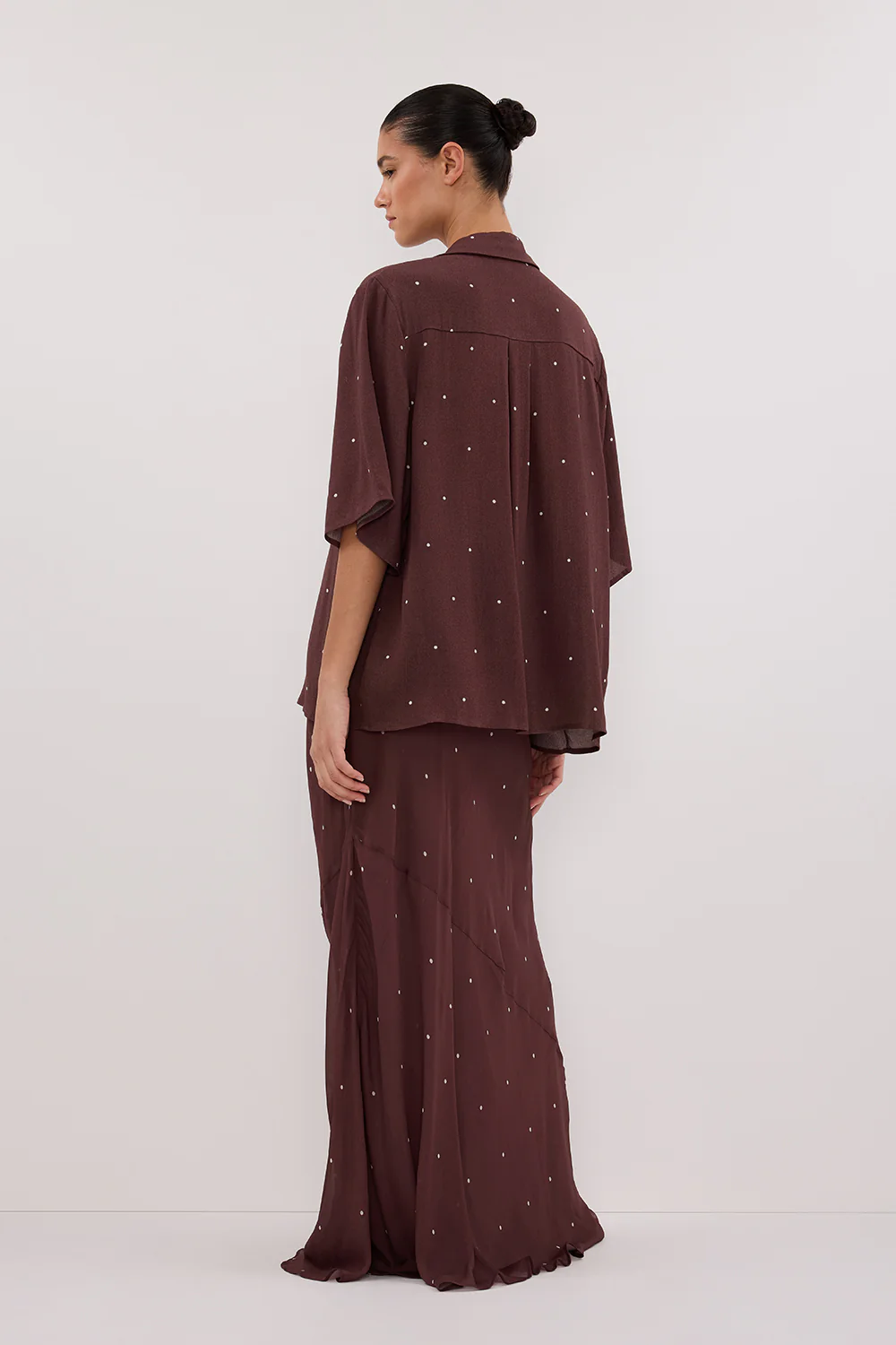 MELROSE WALNUT MIDI SKIRT - Gamepaces