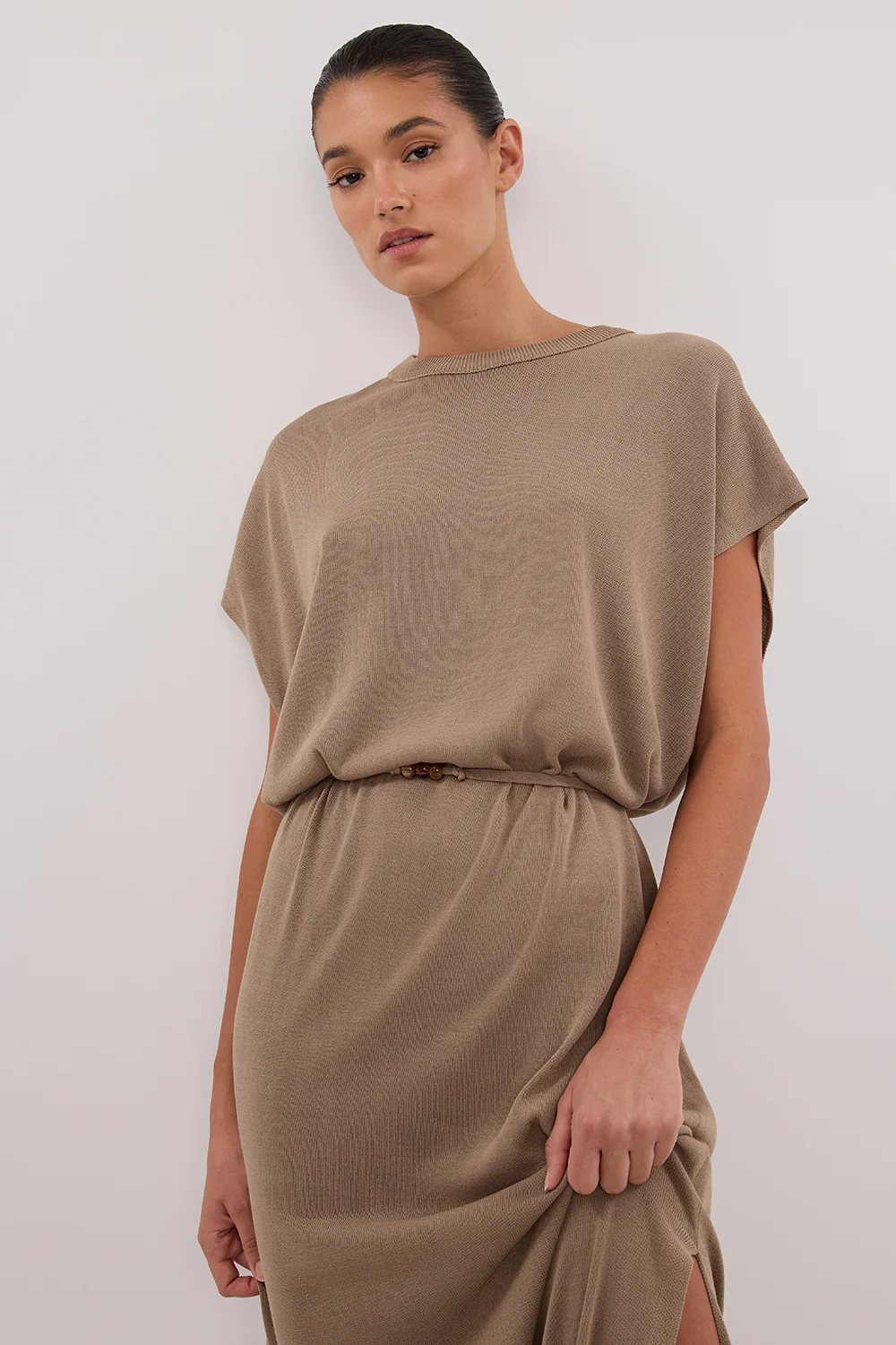 JACKI SAGE SLEEVELESS KNIT MAXI DRESS - Gamepaces