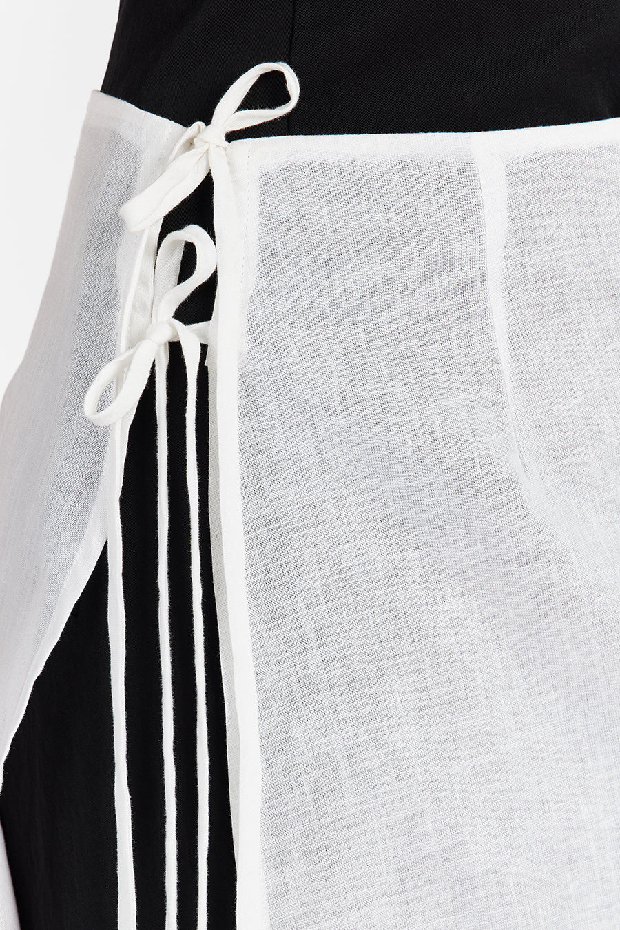 LINA WHITE SARONG SHEER SKIRT - Gamepaces