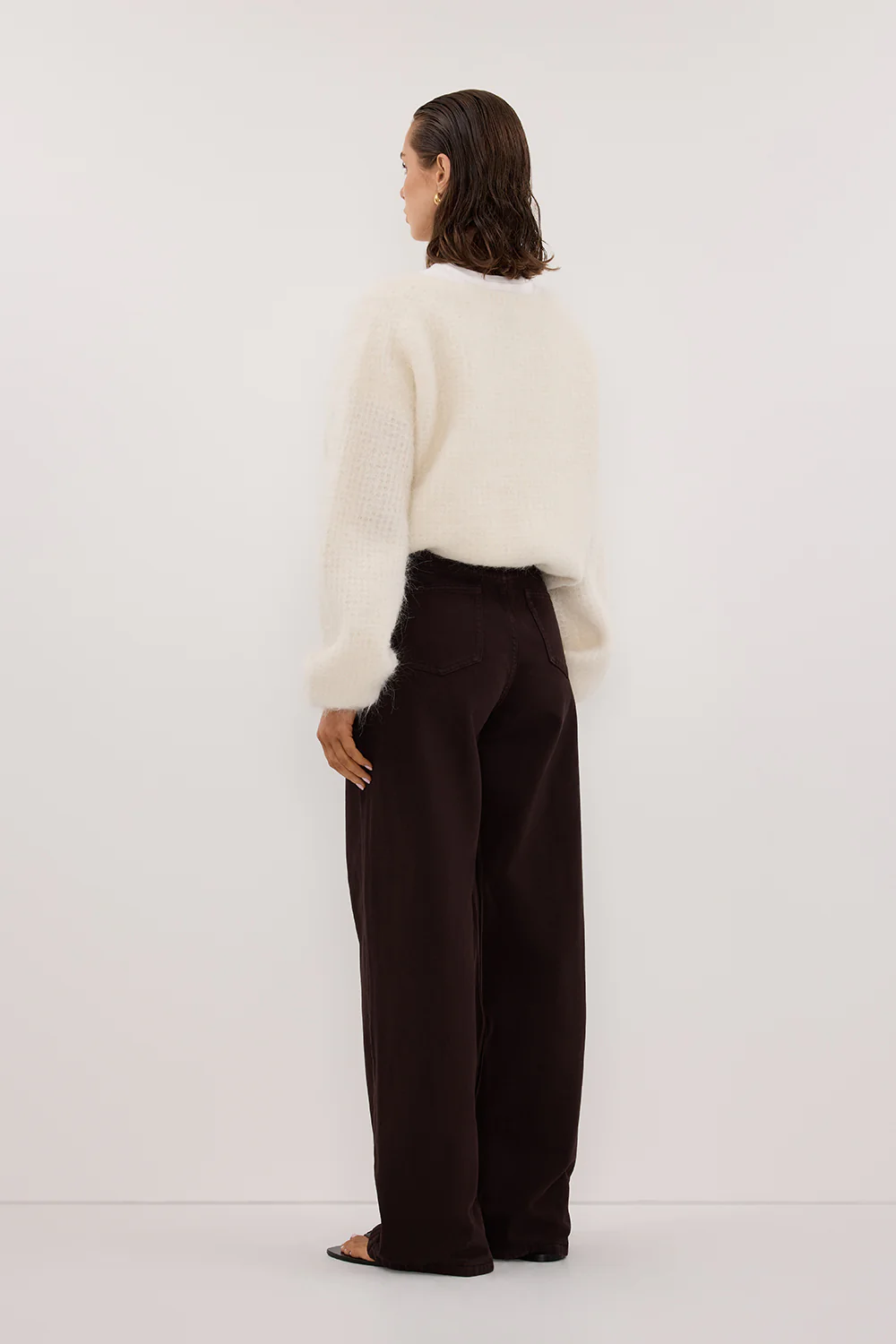 REAGAN 2.0 BURNT CHOC TALL SLOUCHY JEAN - Gamepaces