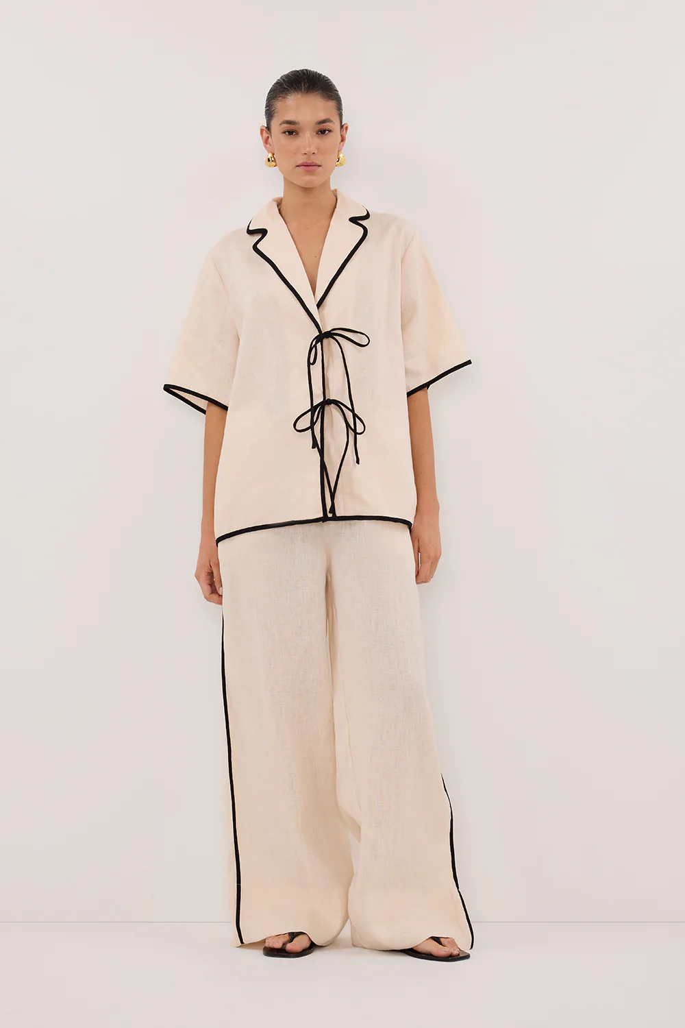 VON CREAM LINEN SHIRT - Gamepaces