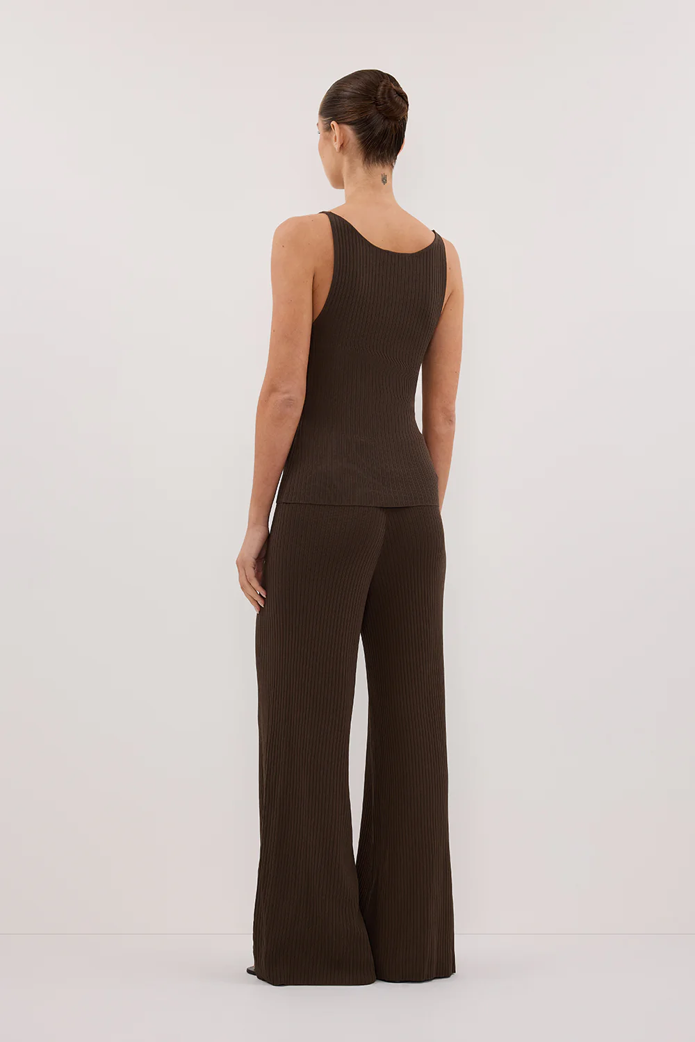 JOY DARK OLIVE TWIST KNIT TANK - Gamepaces