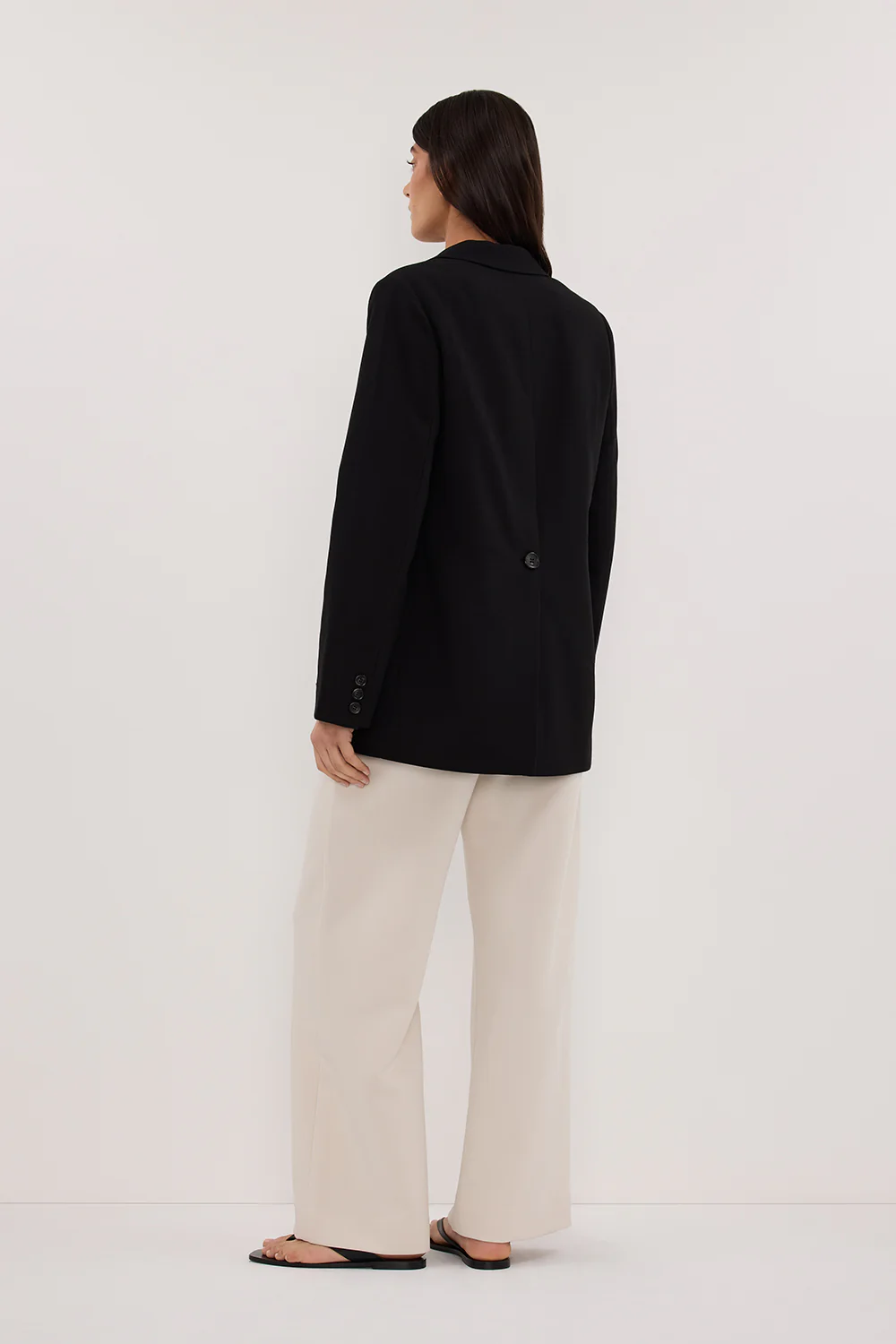 LIZA BLACK OVERSIZED BLAZER - Gamepaces