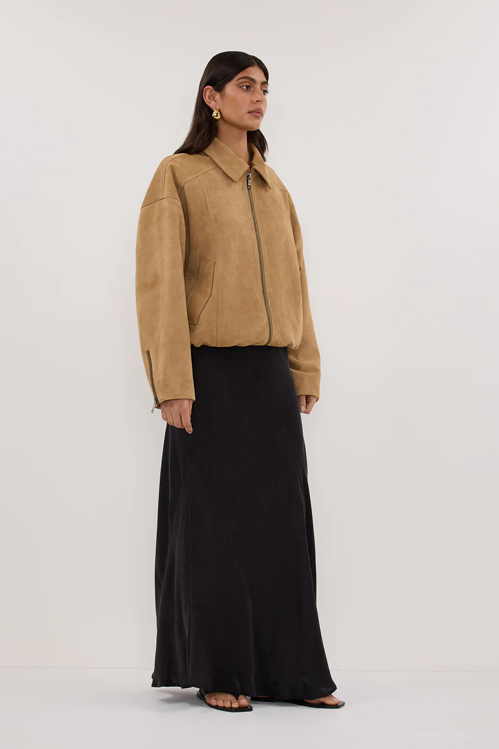 DENVER PAMPAS SUEDE LEATHER BOMBER JACKET - Gamepaces