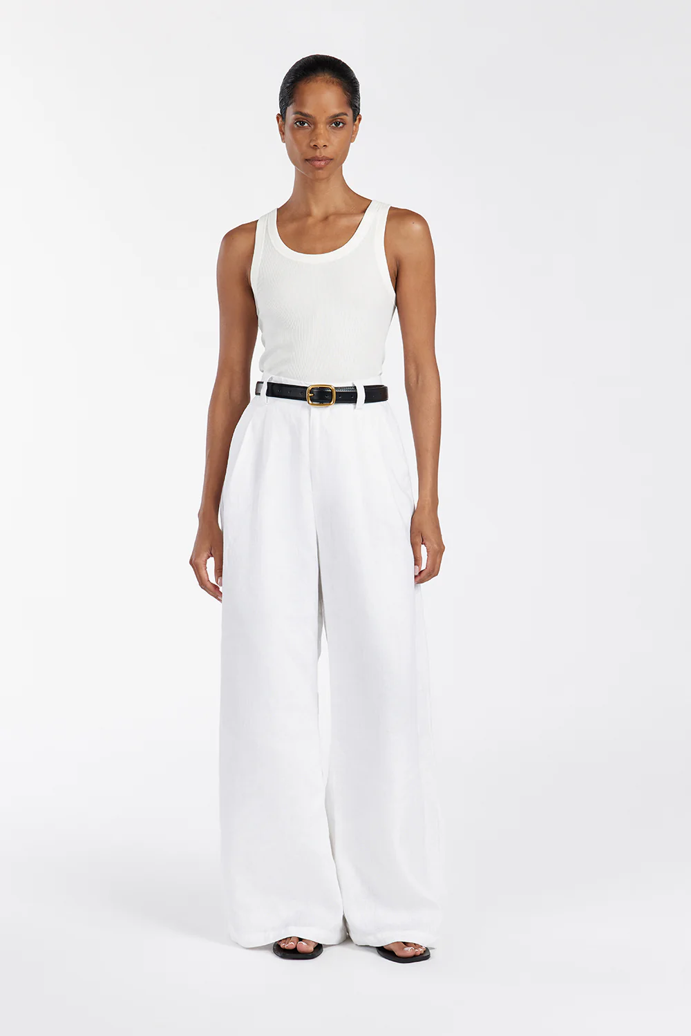 LEE OFF WHITE KNIT TANK - Gamepaces