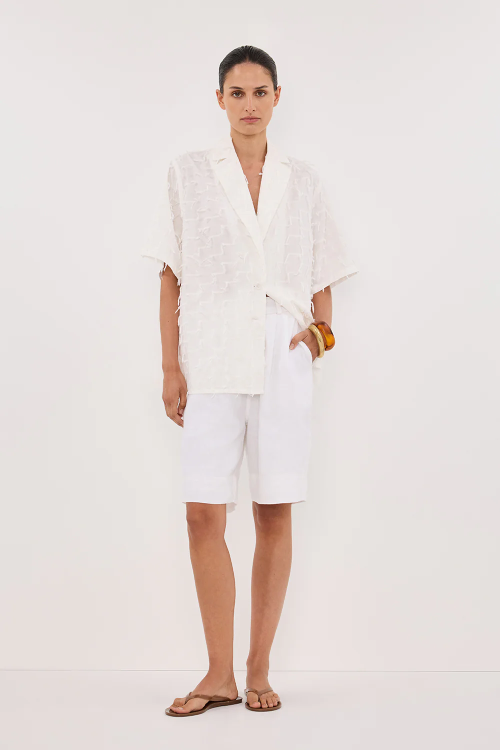 PALOMA WHITE COTTON SHIRT - Gamepaces