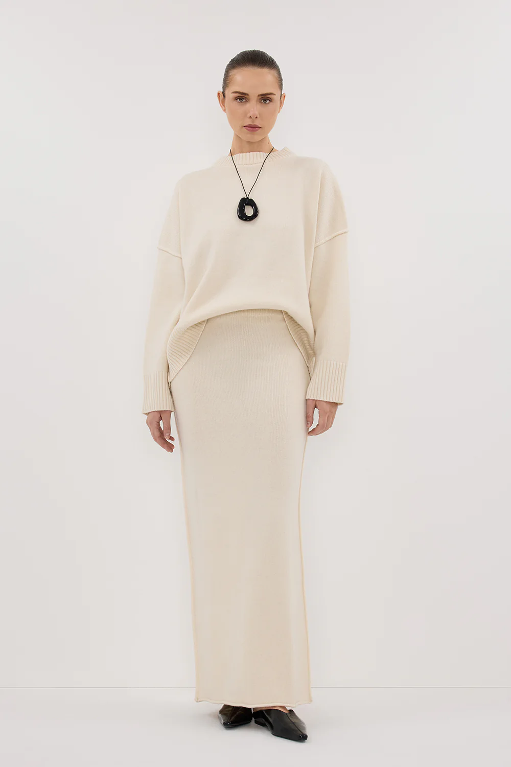 PAIGE CREAM WOOL KNIT JUMPER - Gamepaces