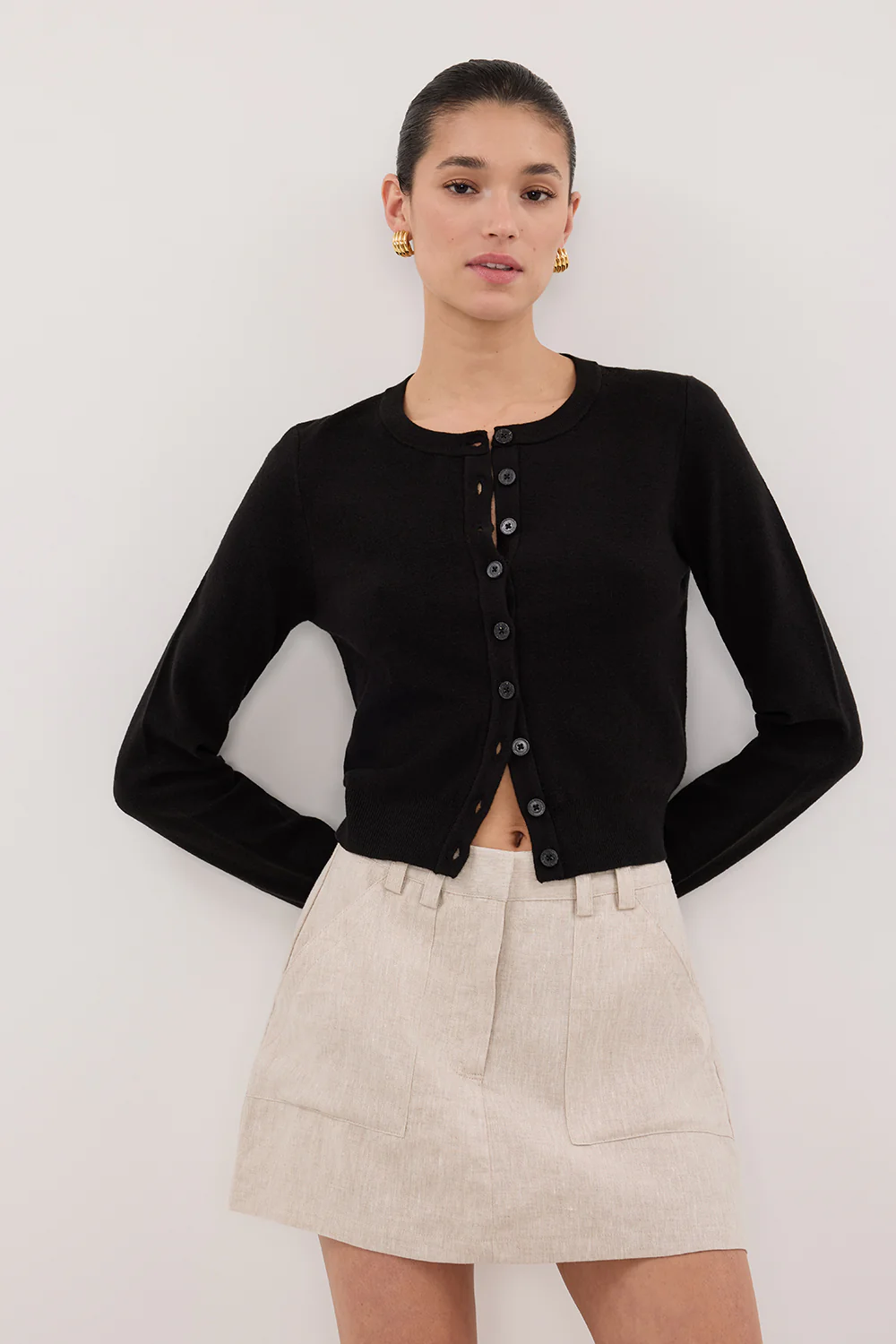 EVA NATURAL LINEN SKORT - Gamepaces