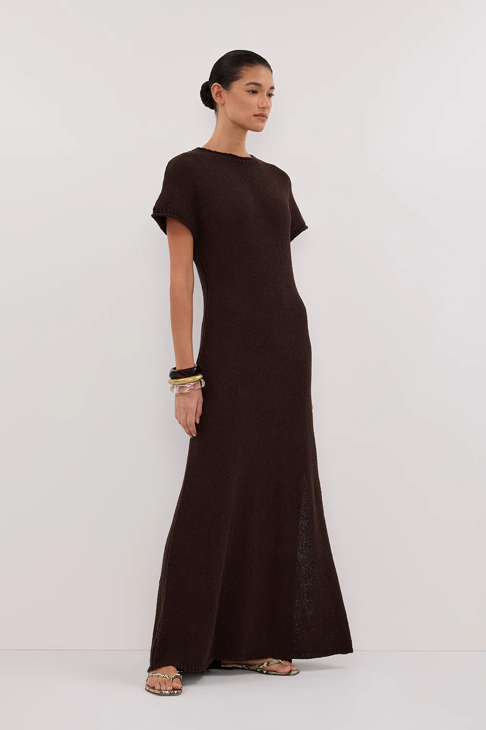 ERIN CHOC KNIT MAXI DRESS - Gamepaces