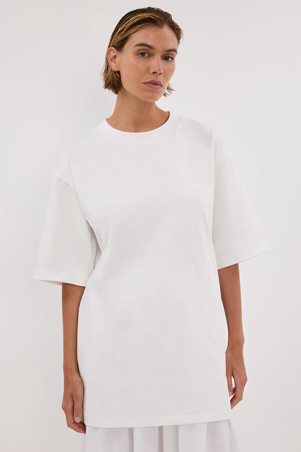 NOAH WHITE LONGLINE TEE - Gamepaces