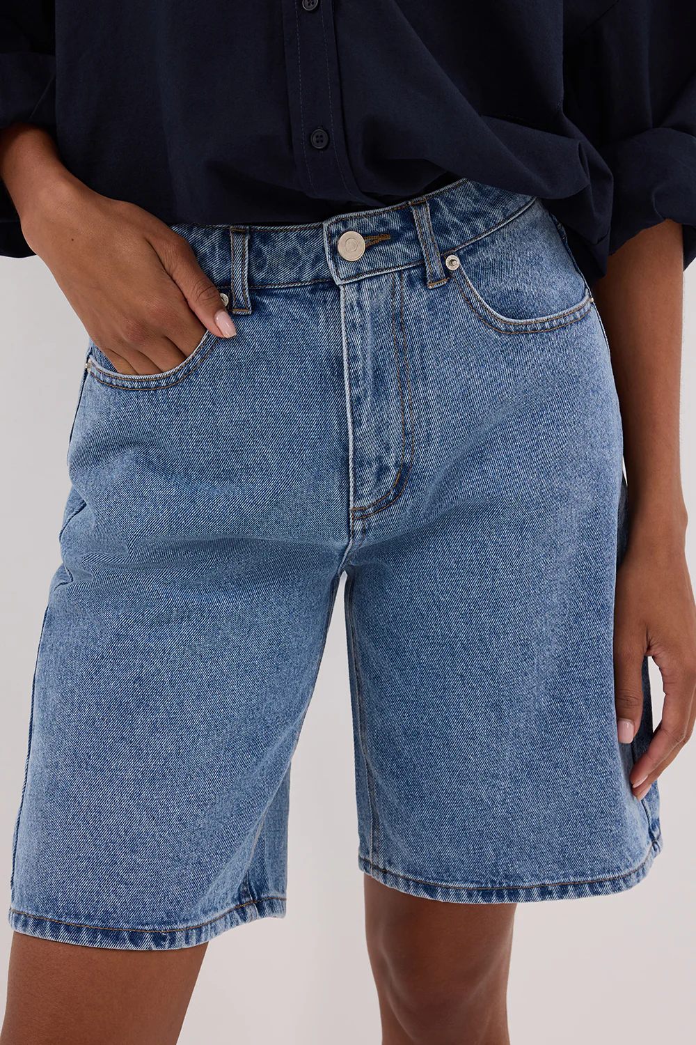 BAMBI BLUE BERMUDA DENIM SHORT - Gamepaces