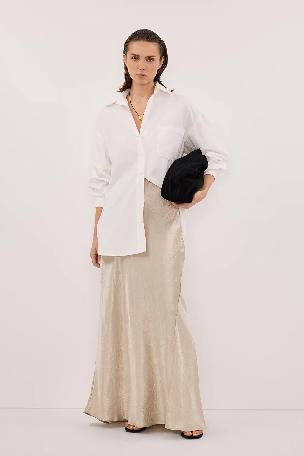 BREANNA PUMICE JACQUARD MAXI SKIRT - Gamepaces