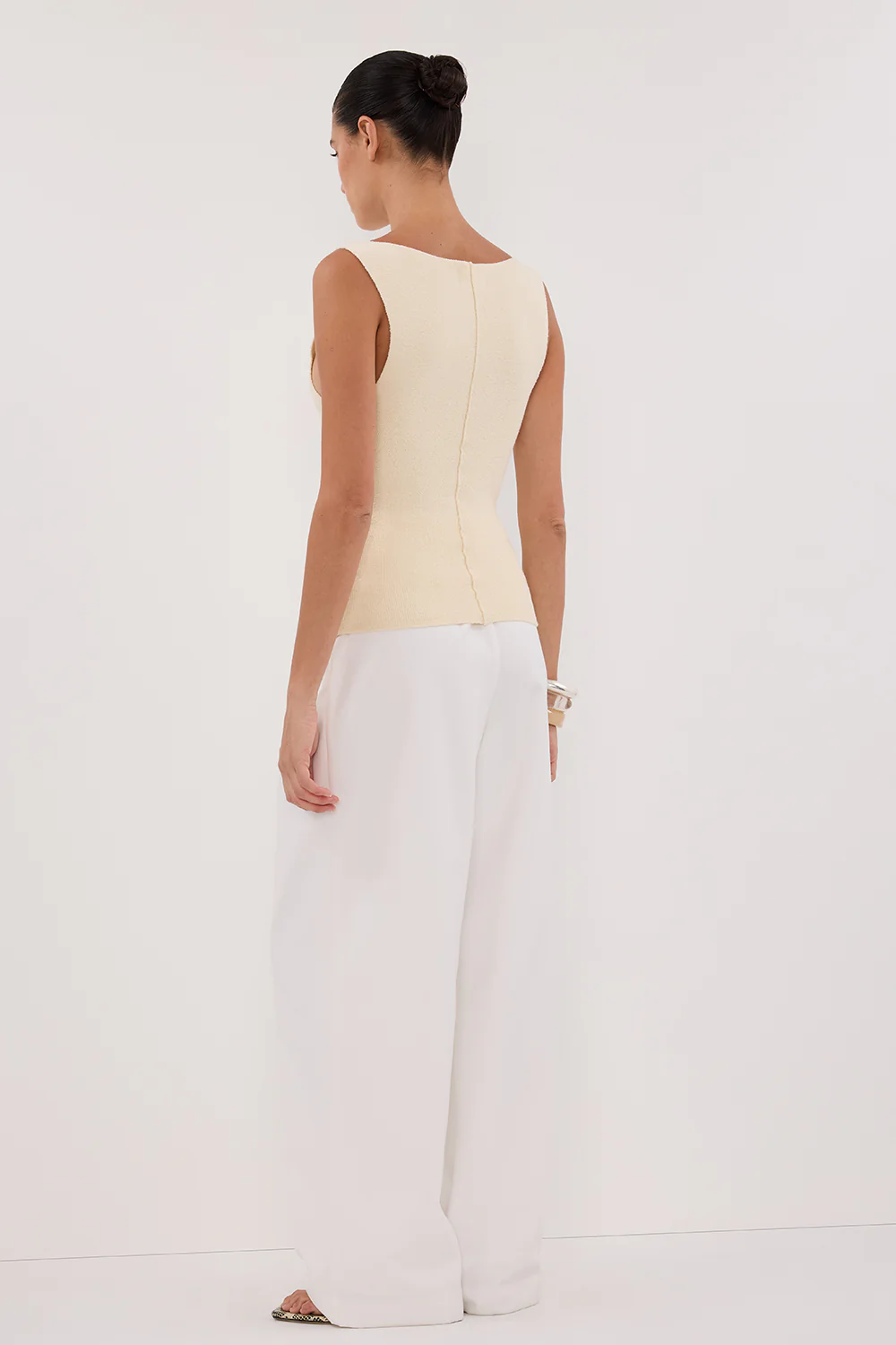 OWEN CREAM BOAT NECK TOP - Gamepaces
