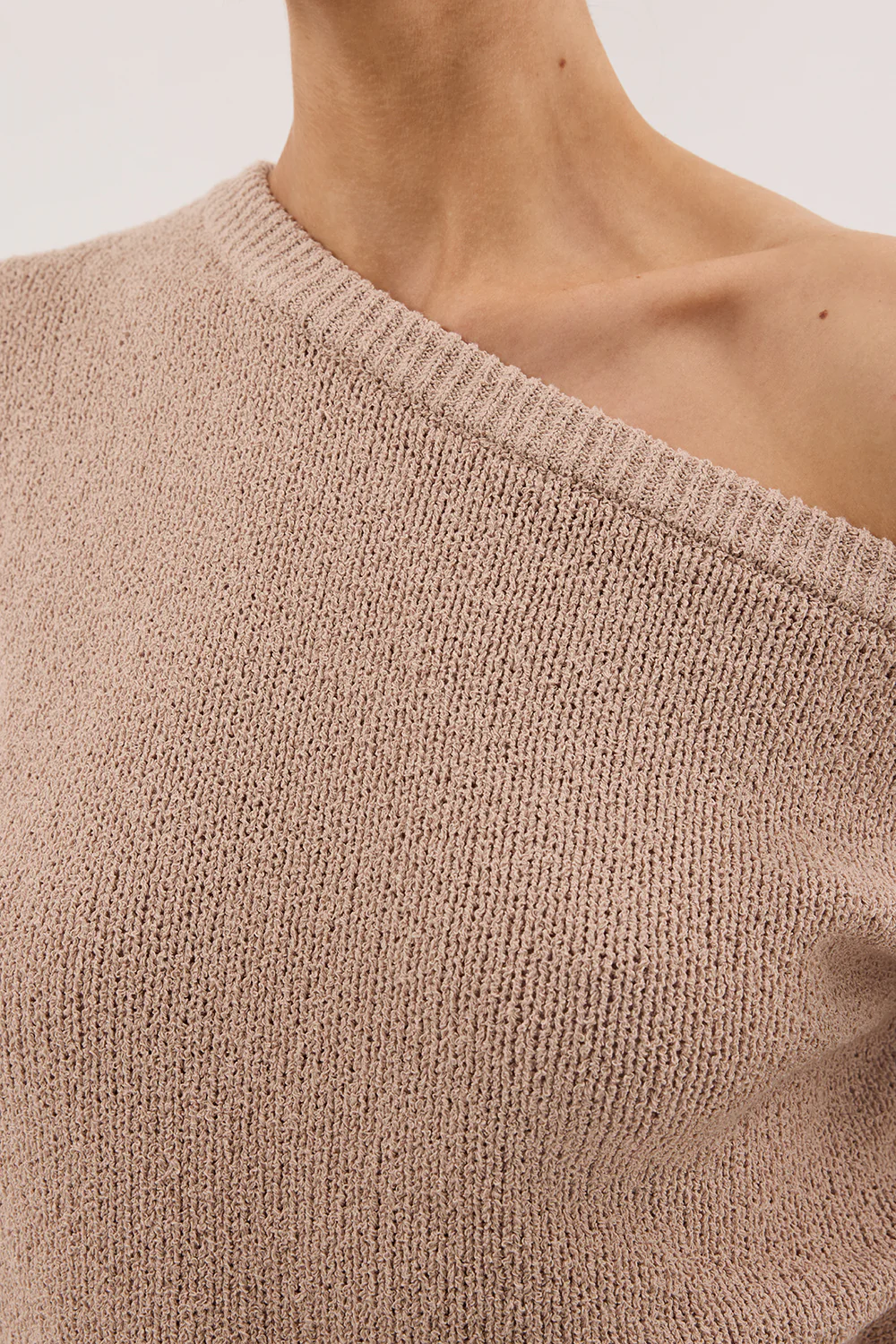 KERRY TAN ASYM KNIT TOP - Gamepaces