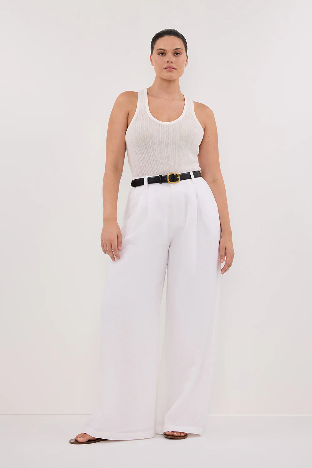 HOLDEN WHITE LINEN PANT - Gamepaces