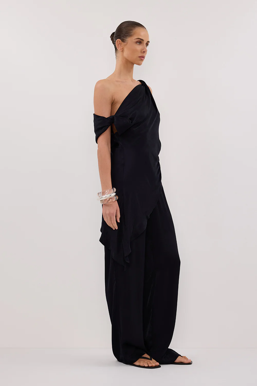 MONICA INK SATIN PANT - Gamepaces