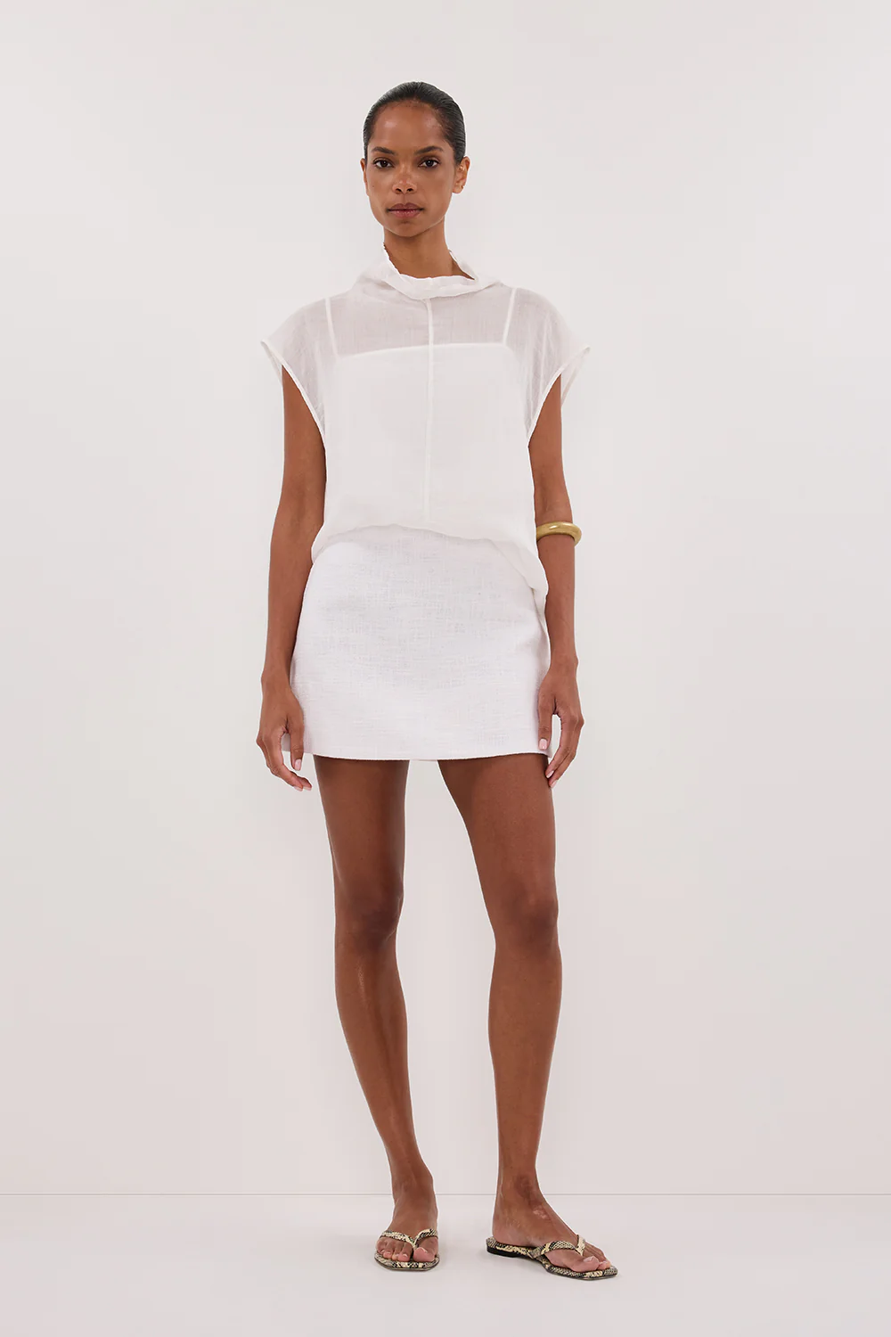 NIEVE WHITE MINI SKORT - Gamepaces