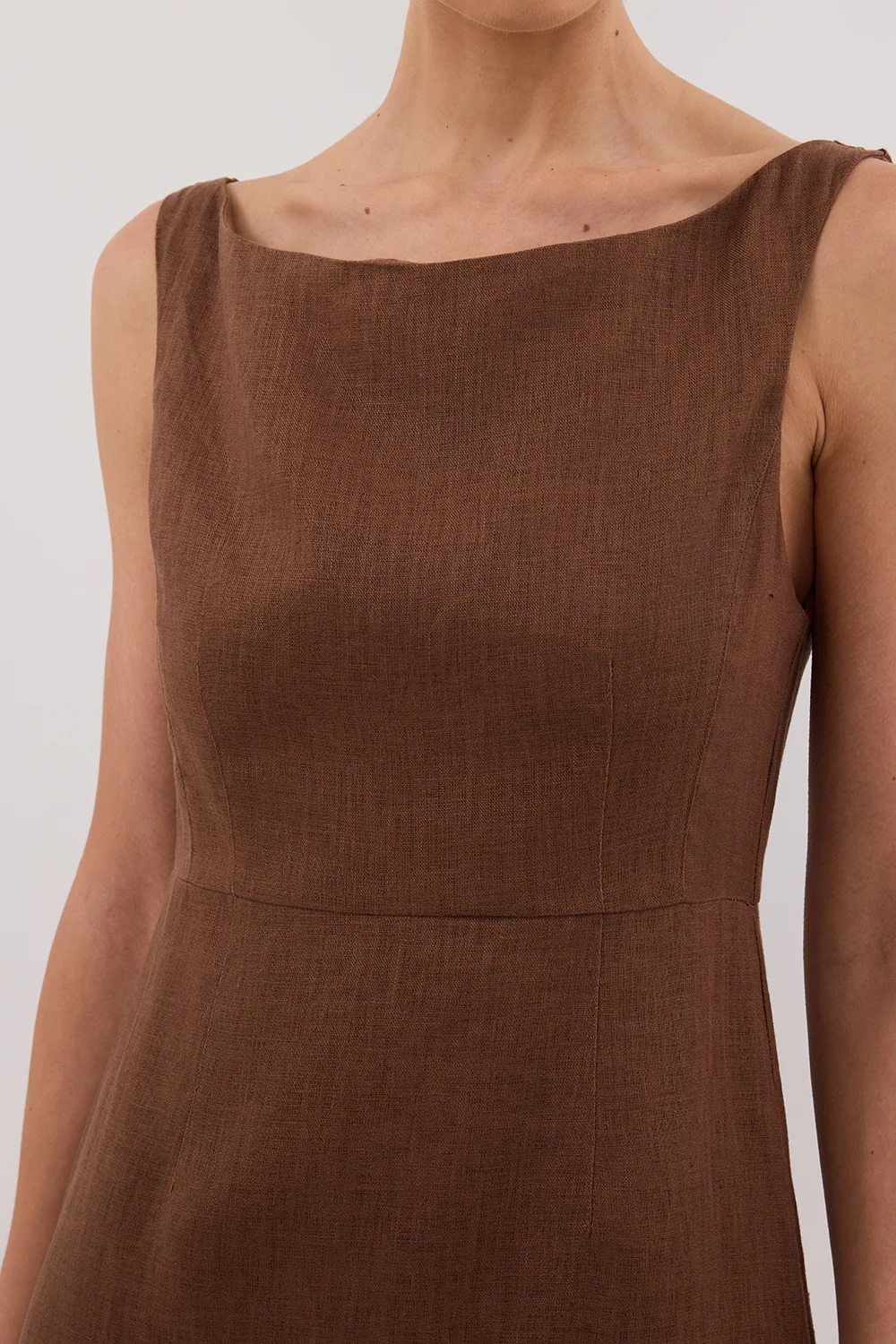 JULE FONDANT LINEN MIDI DRESS - Gamepaces