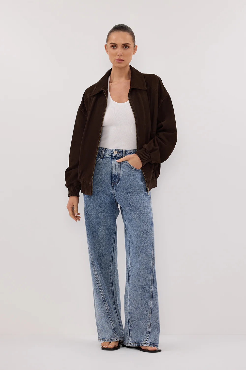 DALTON BITTER CHOC SUEDE BOMBER - Gamepaces