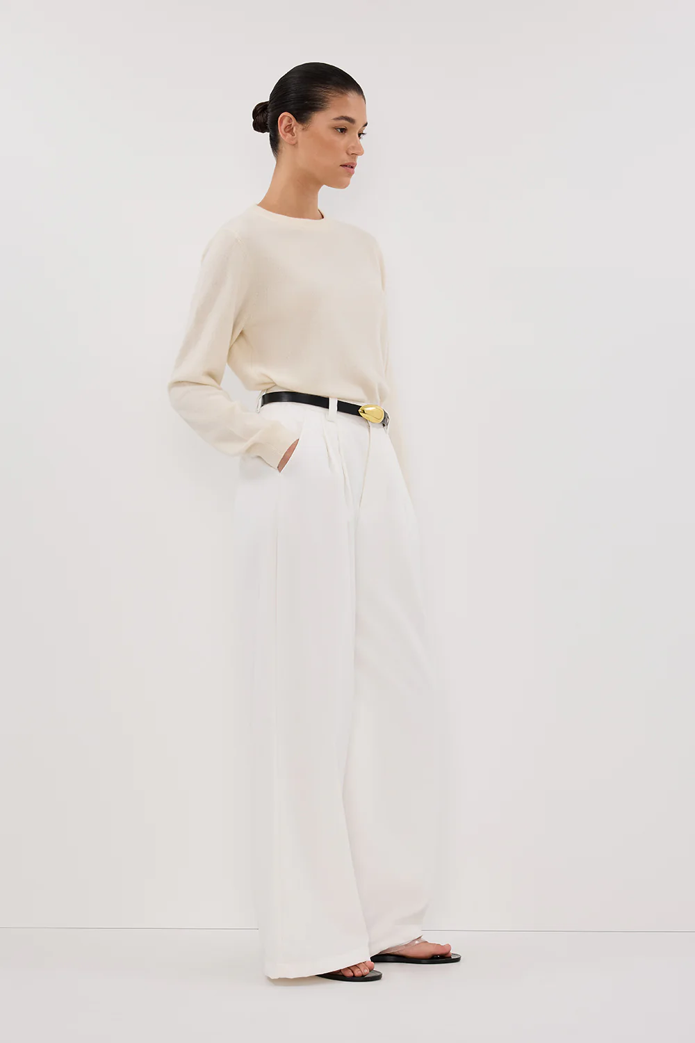 INDY CREAM CASHMERE KNIT JUMPER - Gamepaces