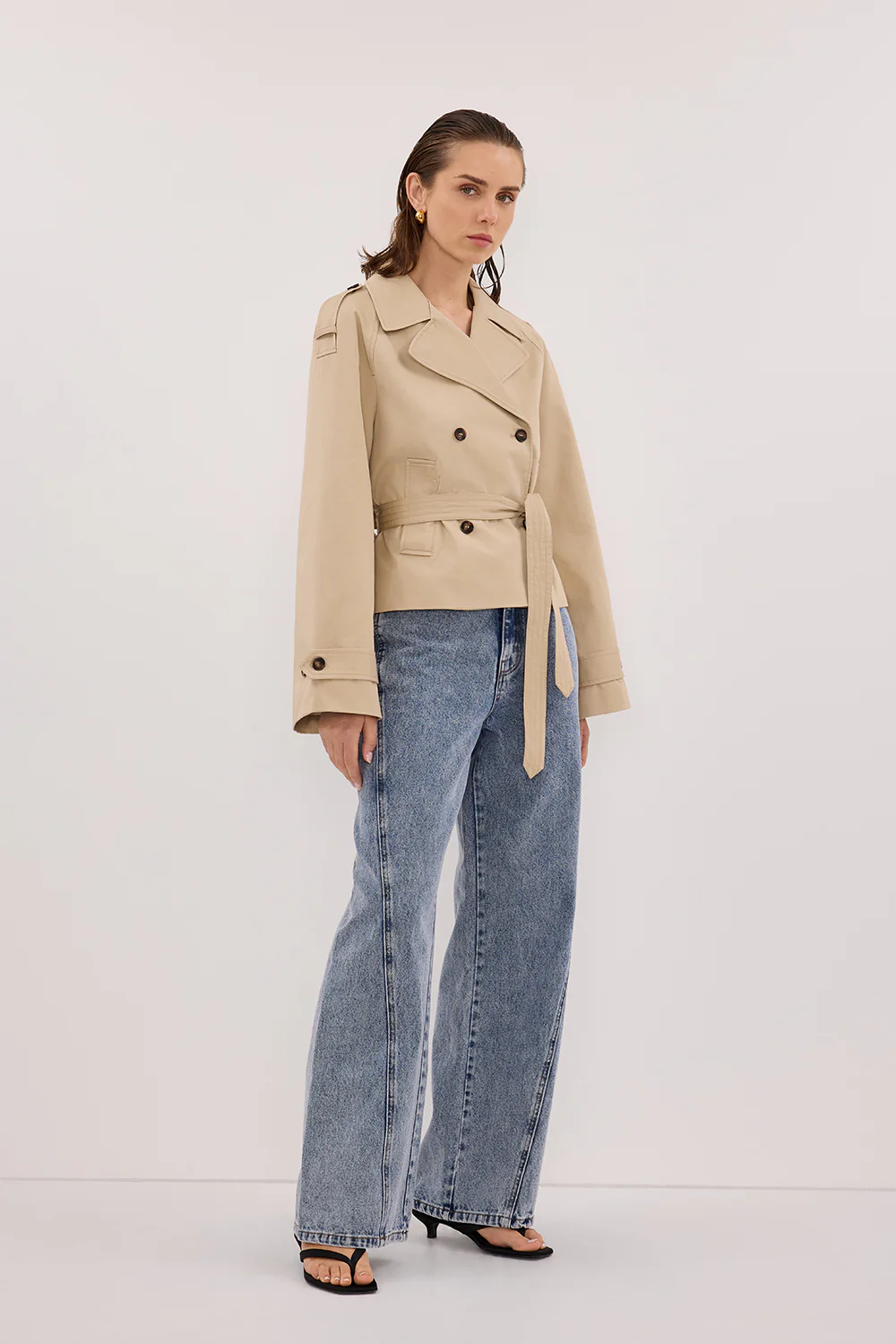 CARSON MID BLUE WIDE LEG JEAN - Gamepaces