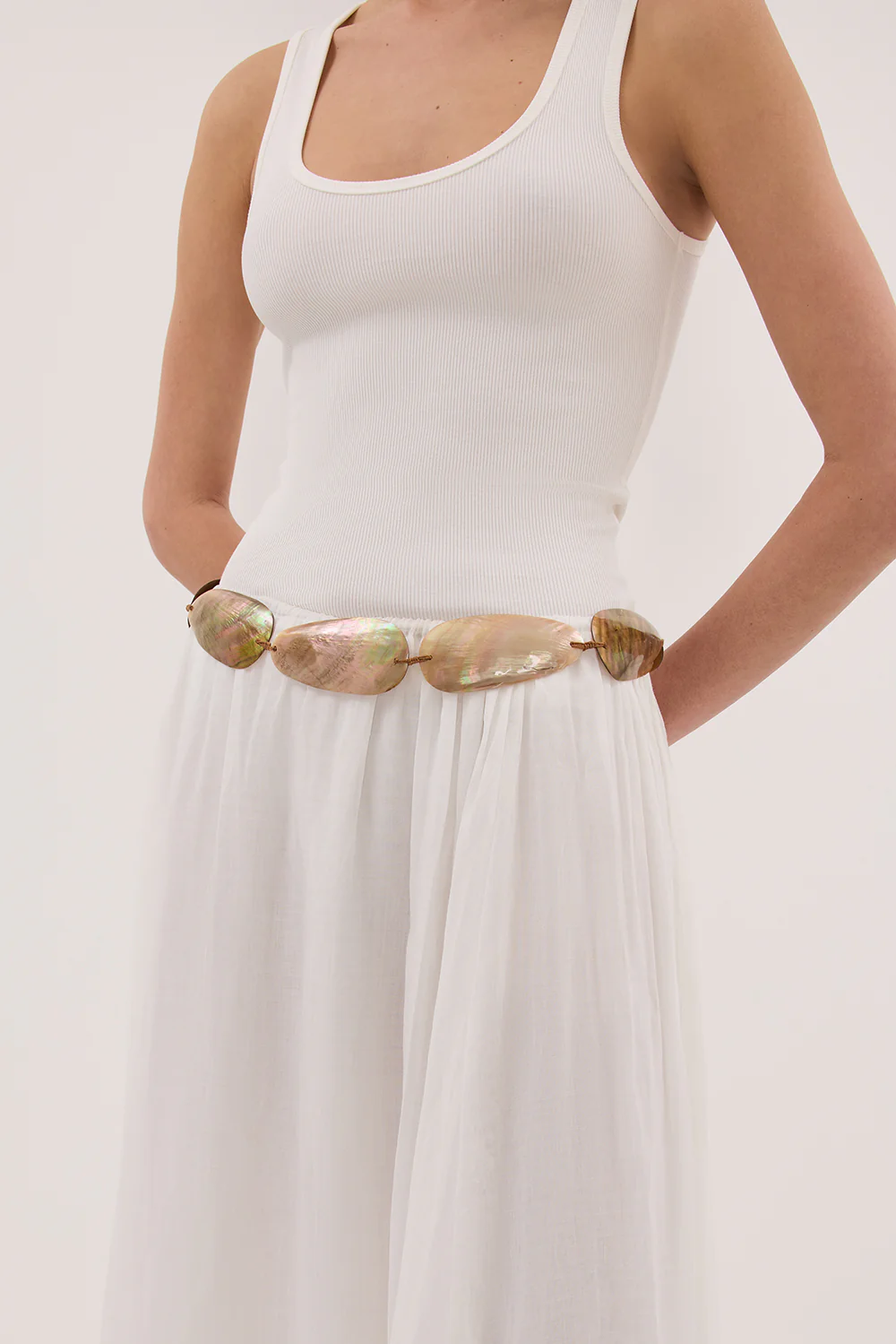 BALI TAILOR LA PAREO IVORY BELT 001 - Gamepaces