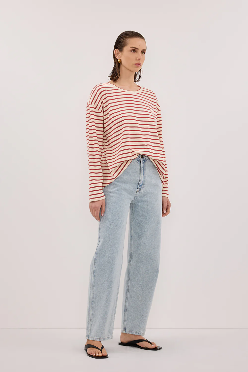 NOLA SAHARA STRIPE LONG SLEEVE TEE - Gamepaces