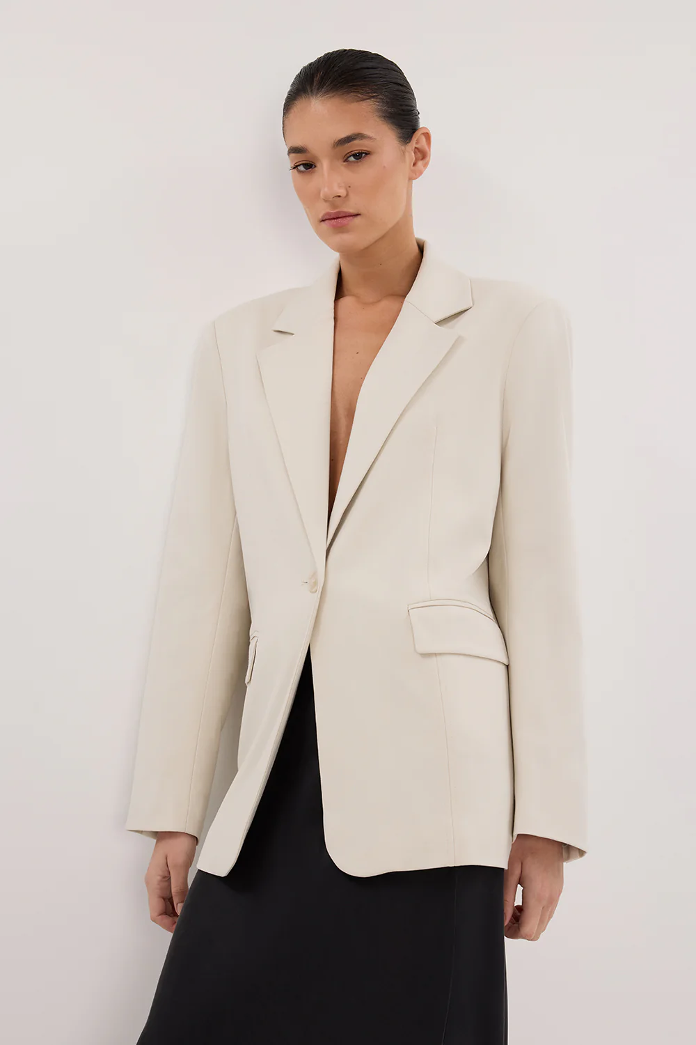 EDEN PLASTER OVERSIZED BOXY BLAZER - Gamepaces