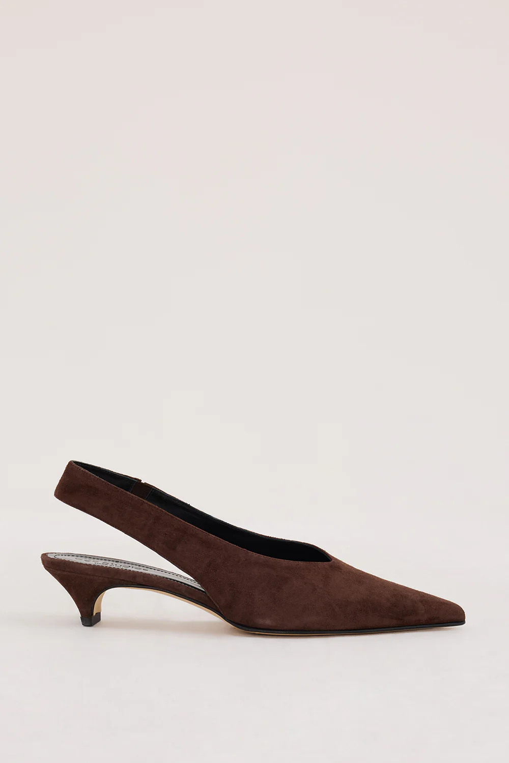 DOF STUDIOS TORY  CHOCOLATE SUEDE HEEL - Gamepaces