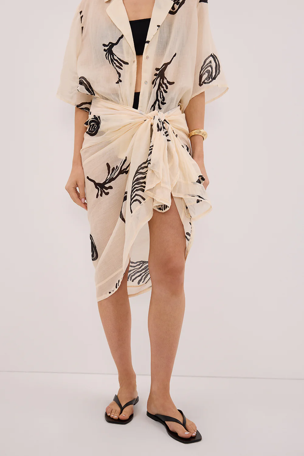 POSITANO SANDSTONE RAMIE SARONG - Gamepaces