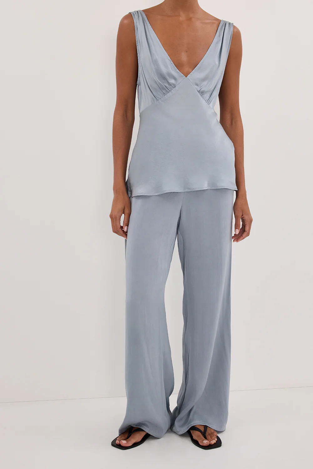 PERCY DUSTY BLUE SILK PANT - PRE ORDER - Gamepaces