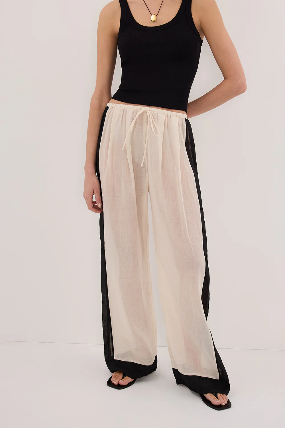 VIVIANNA SANDSTONE RAMIE PANT - Gamepaces