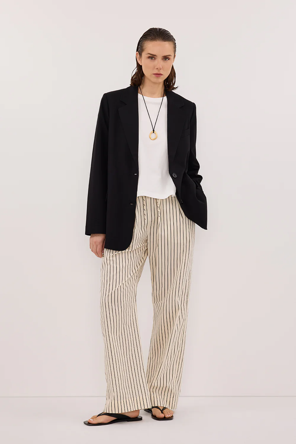 SABLE CREAM SILK BLEND PANT - Gamepaces