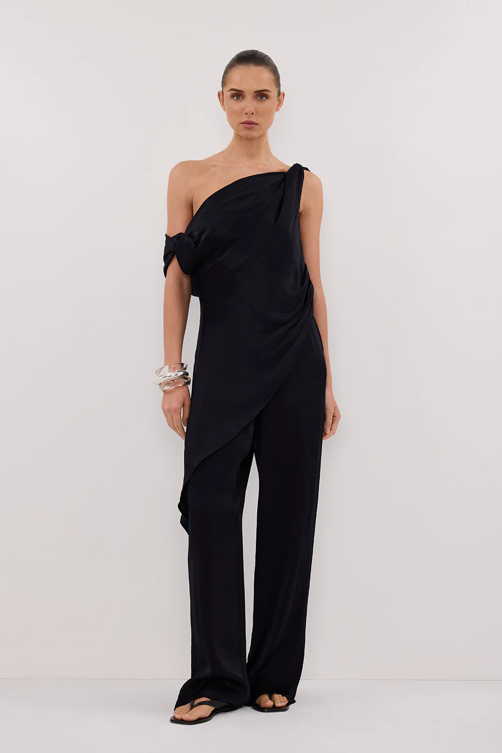 MONICA INK SATIN PANT - Gamepaces