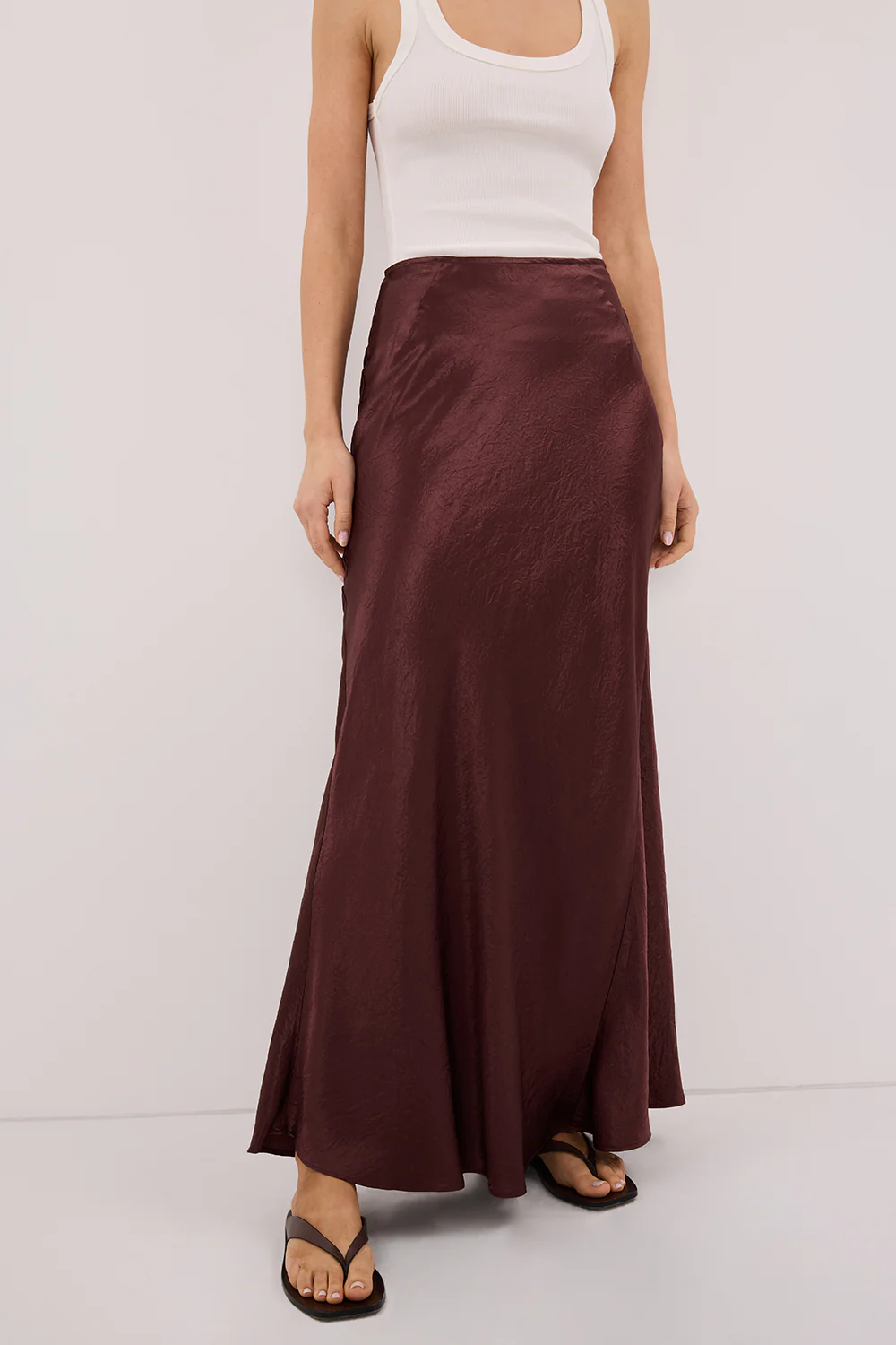 BREANNA WALNUT JACQUARD MAXI SKIRT - Gamepaces