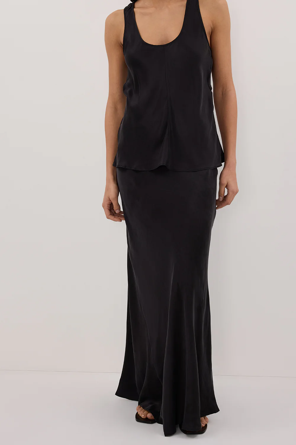 COLETTE BLACK SILK SKIRT - Gamepaces