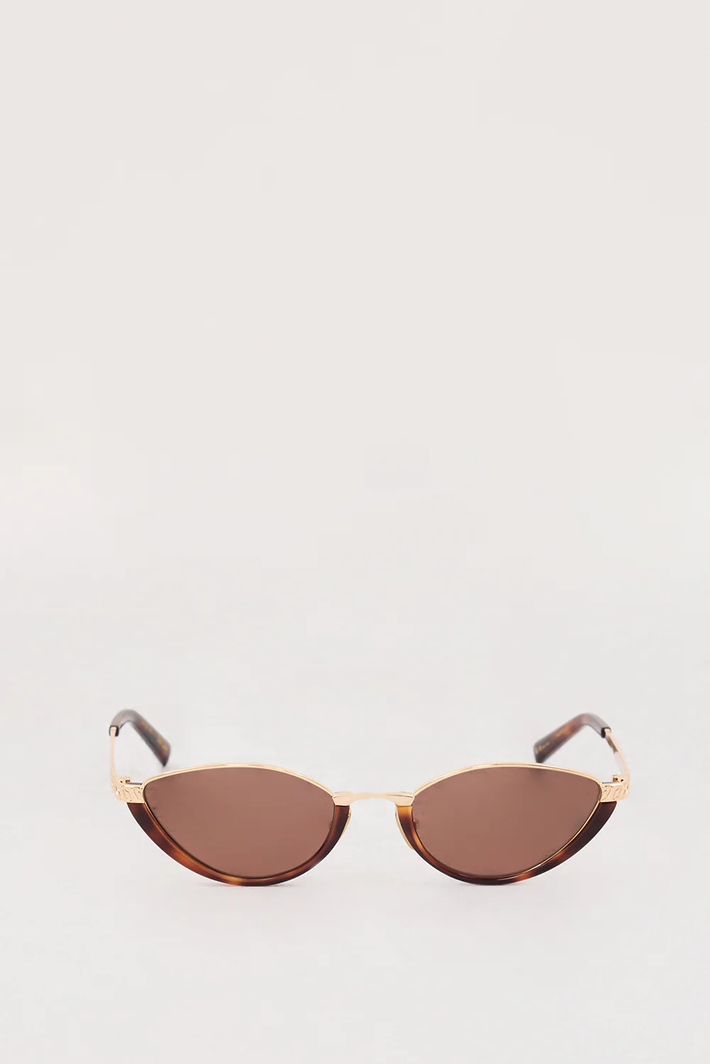 LUV LOU THE LIA GOLD BROWN SUNGLASSES - Gamepaces