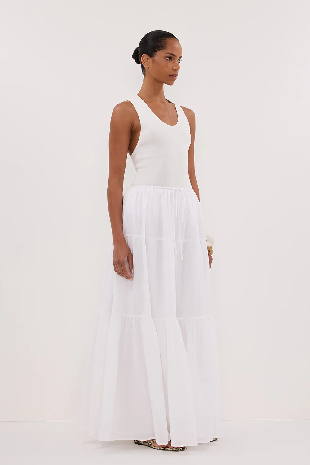 DEVIN OFF WHITE RACER KNIT TANK - Gamepaces