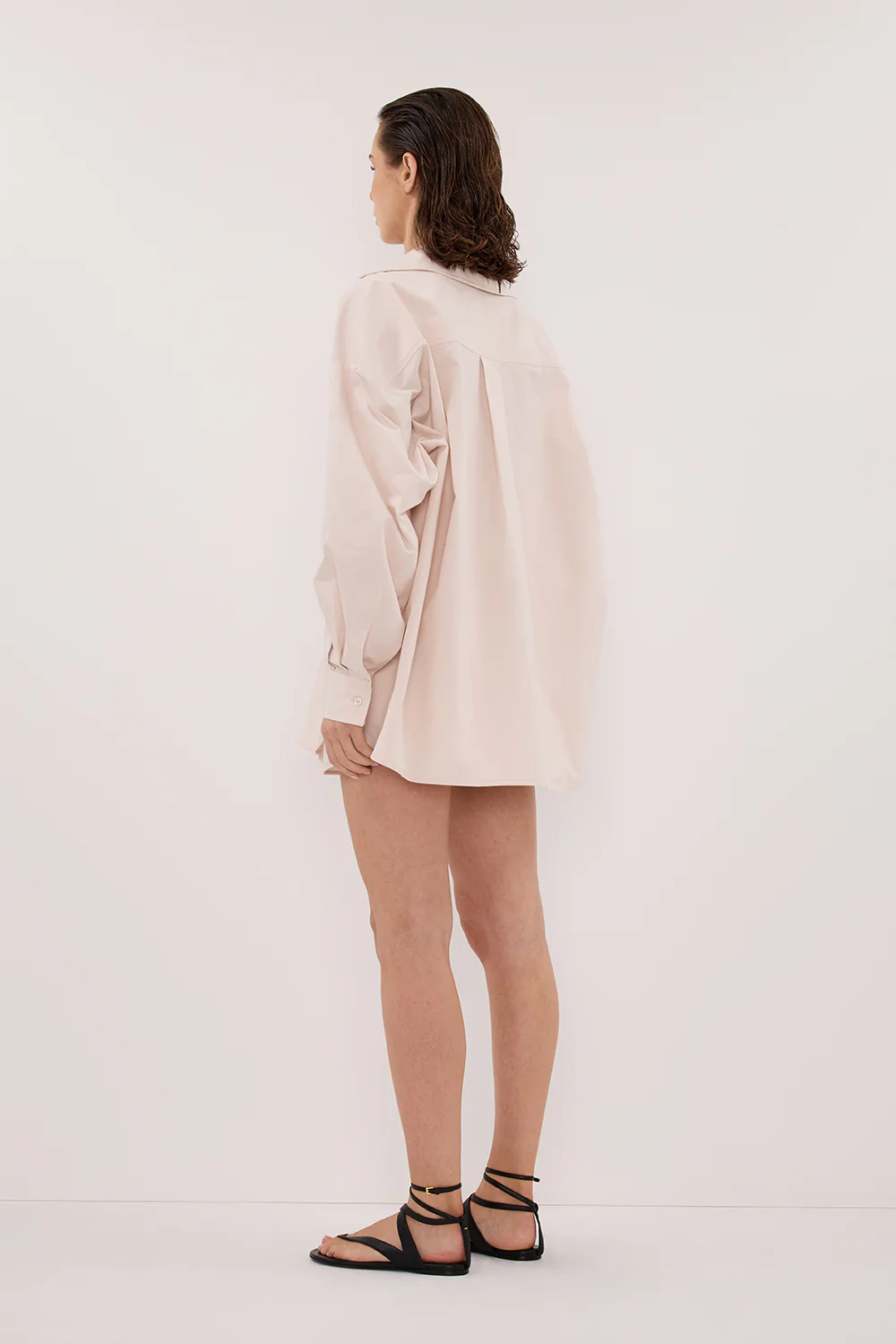 RAQUEL POWDER LONG SLEEVE COTTON POPLIN SHIRT - Gamepaces