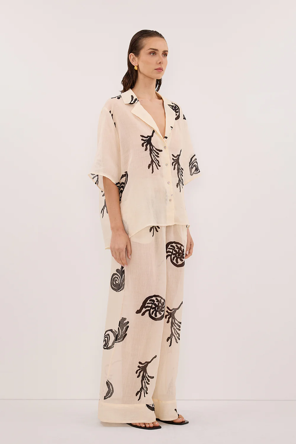 POSITANO SANDSTONE RAMIE PANT - Gamepaces