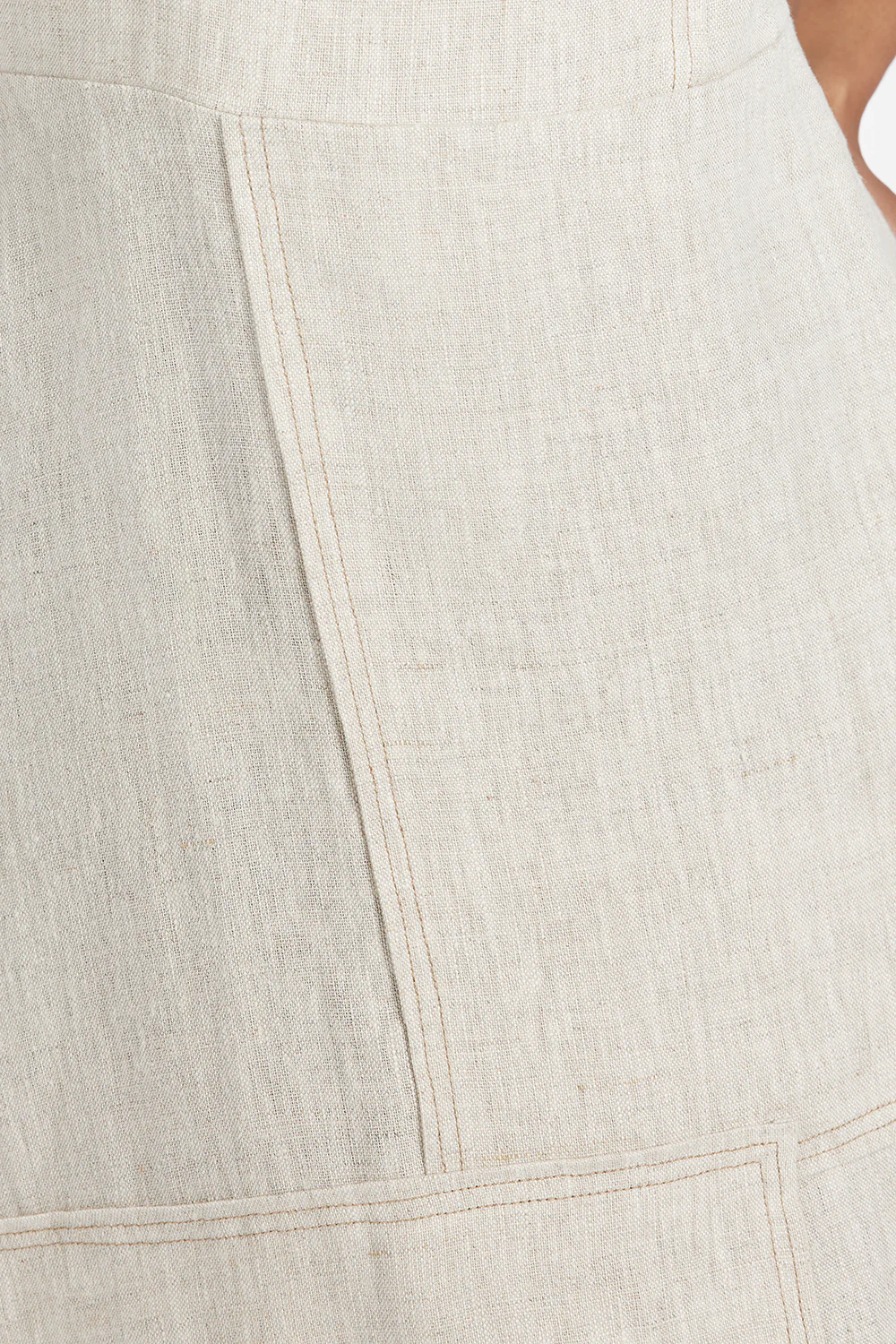 CATIE NATURAL PATCHWORK MIDI DRESS - Gamepaces