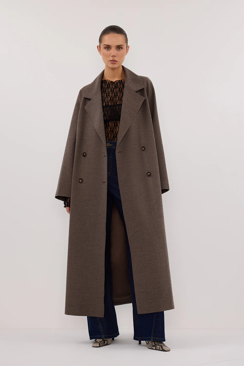 YORK COFFEE OVERSIZED WOOL BLEND COAT - Gamepaces