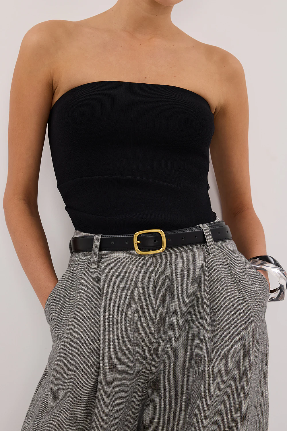 ELIAS CHARCOAL LINEN BLEND PANT - Gamepaces